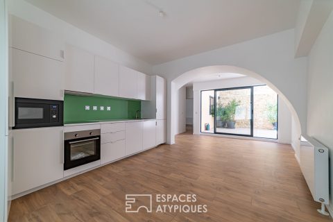 Singular contemporary village house