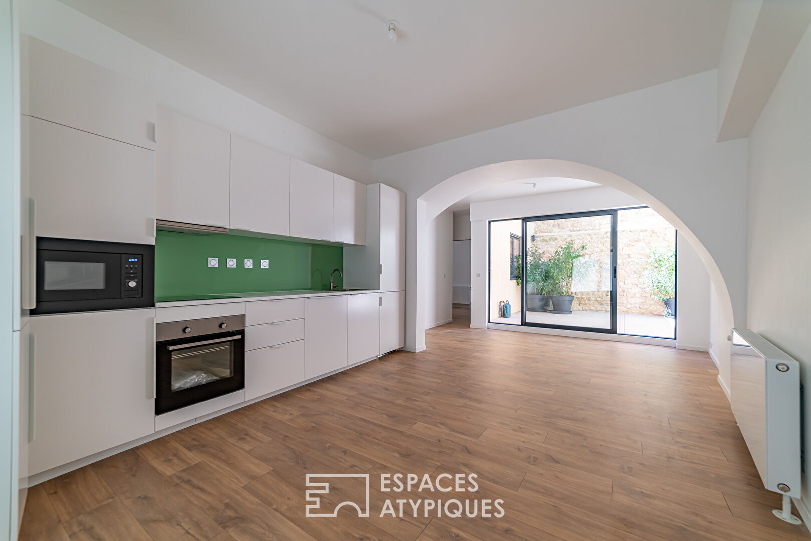 Singular contemporary village house