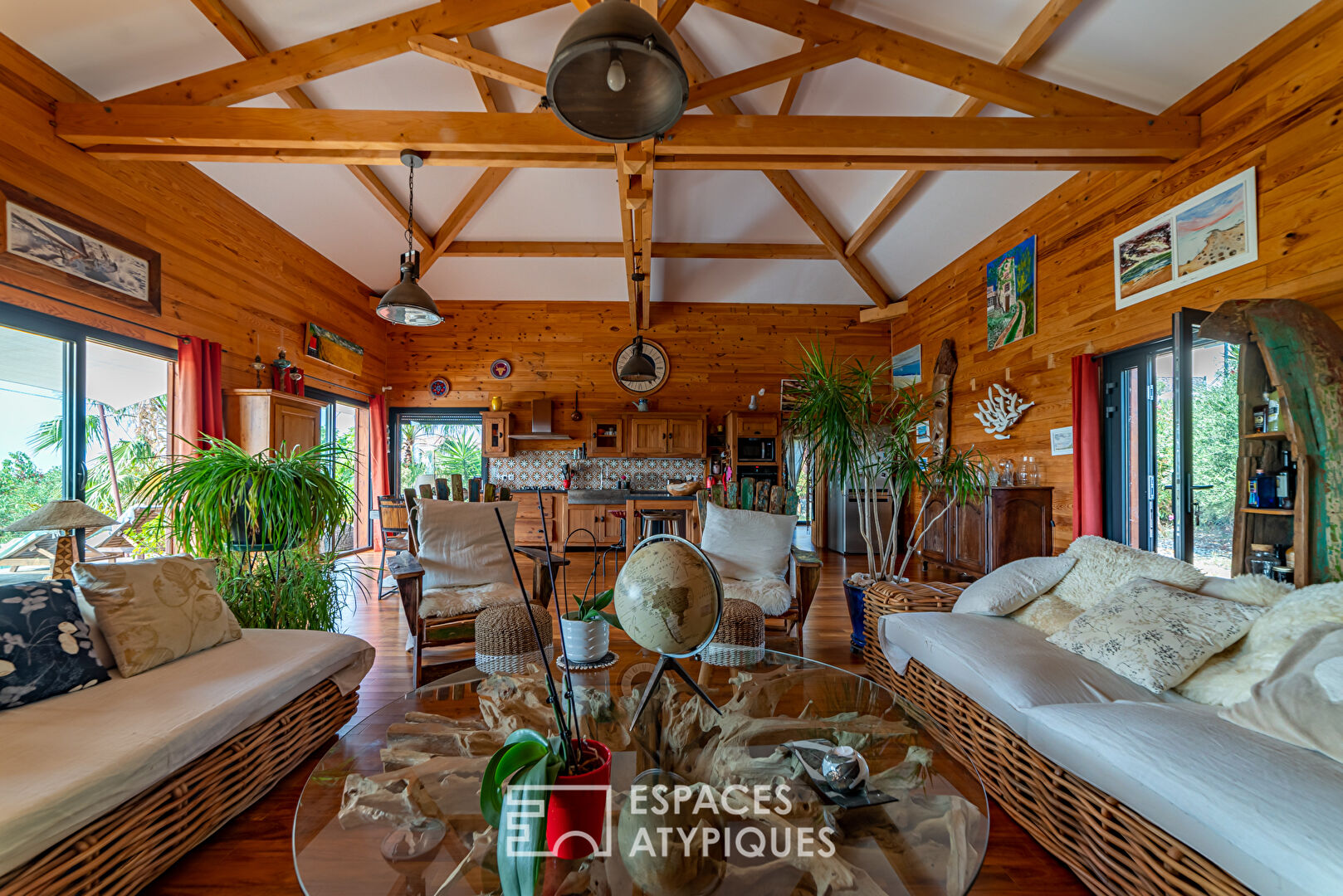 Exotic Timber Frame House