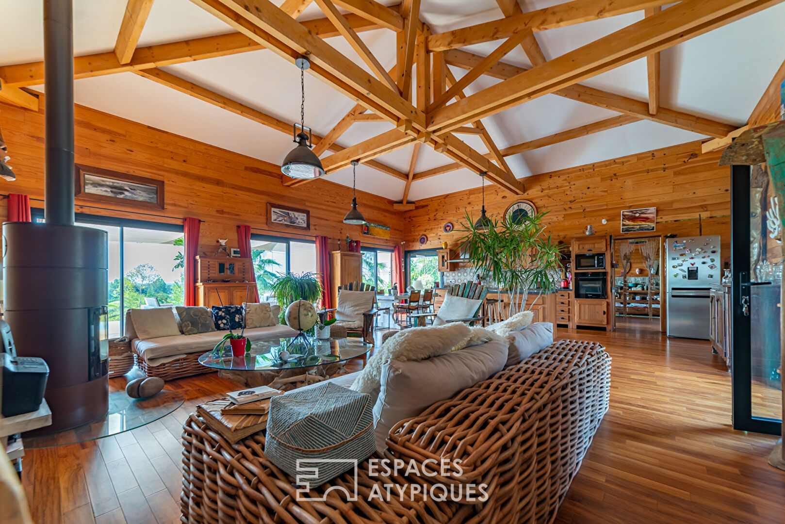Exotic Timber Frame House