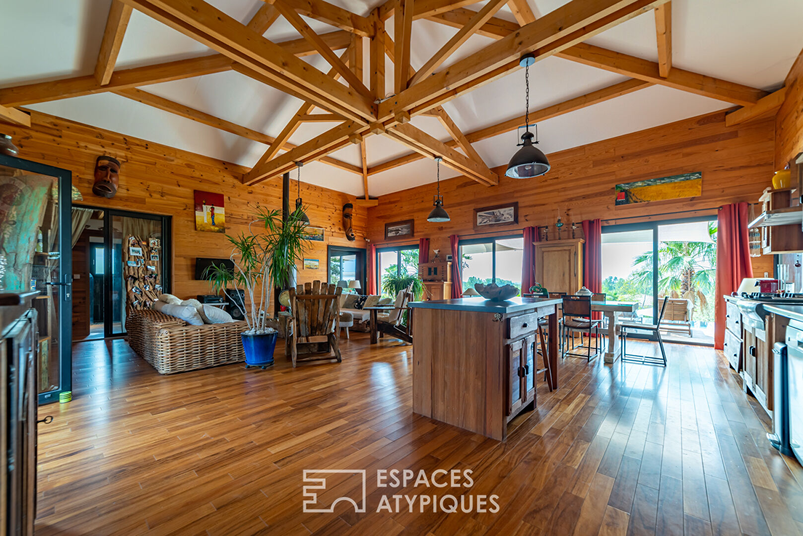 Exotic Timber Frame House
