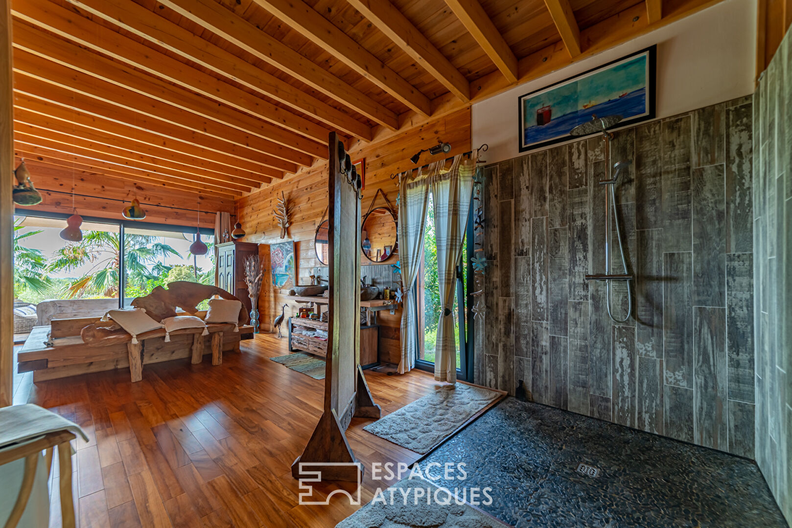 Exotic Timber Frame House