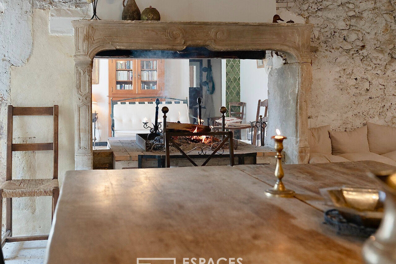 Warm renovated farmhouse near Uzès with swimming pool