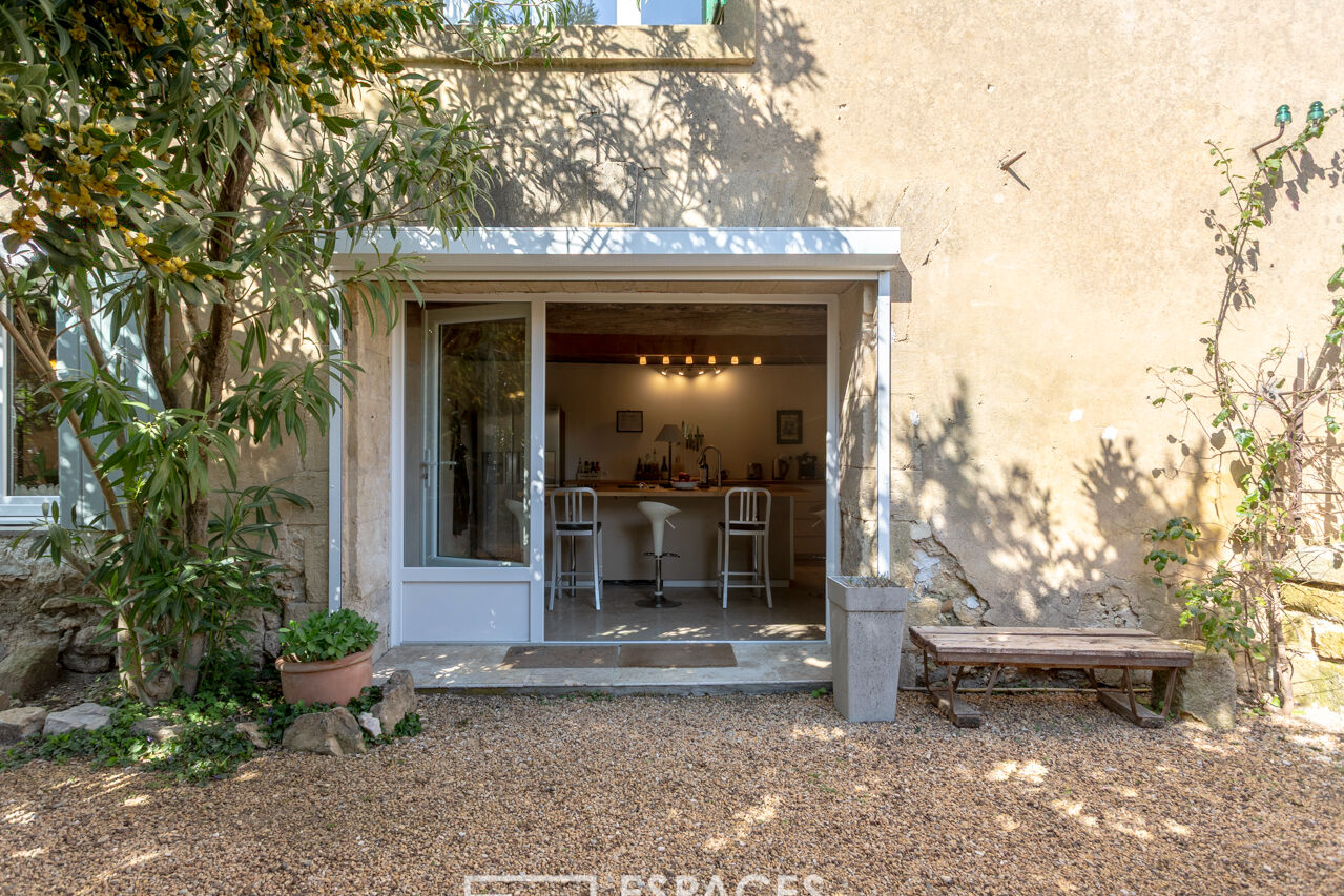 Warm renovated farmhouse near Uzès with swimming pool