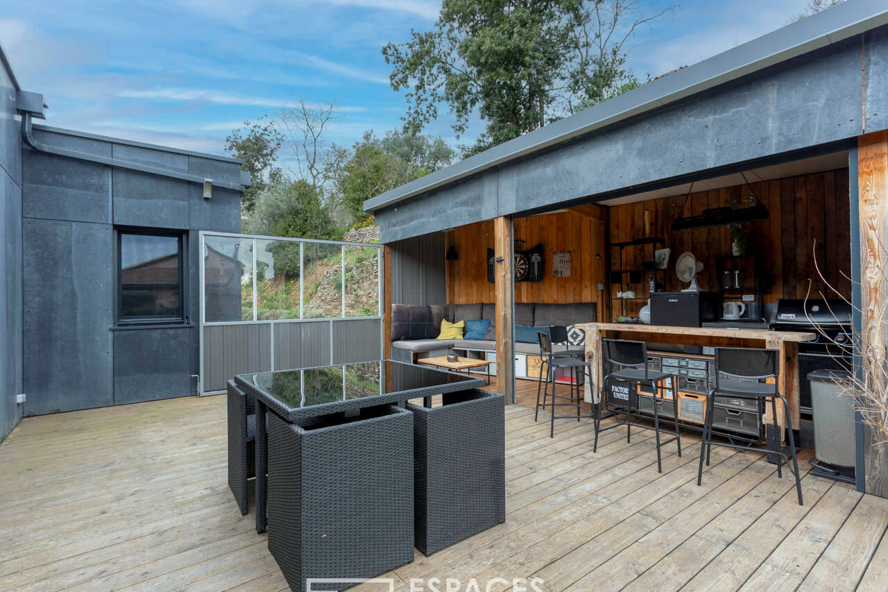 Superbe maison contemporaine à ossature bois avec vue imprenable