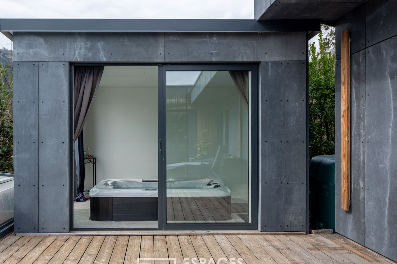 Superbe maison contemporaine à ossature bois avec vue imprenable