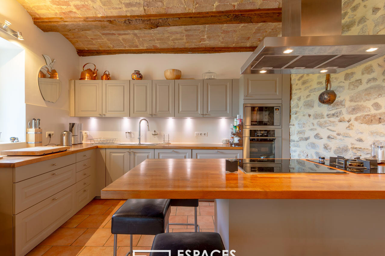 Superbe Mas de village rénové avec piscine