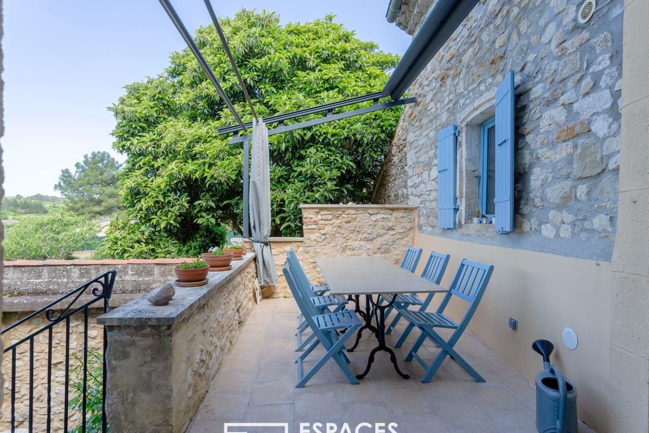 Superbe Mas de village rénové avec piscine