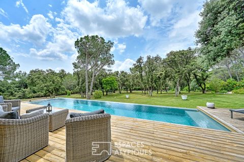 Sérénité absolue, villa de plain-pied avec piscine, spa et parc privé