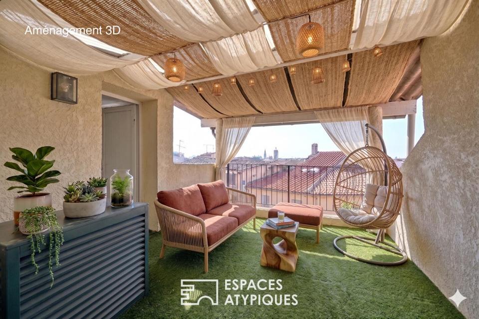 Confortable duplex de 89m2 avec terrasse et vue