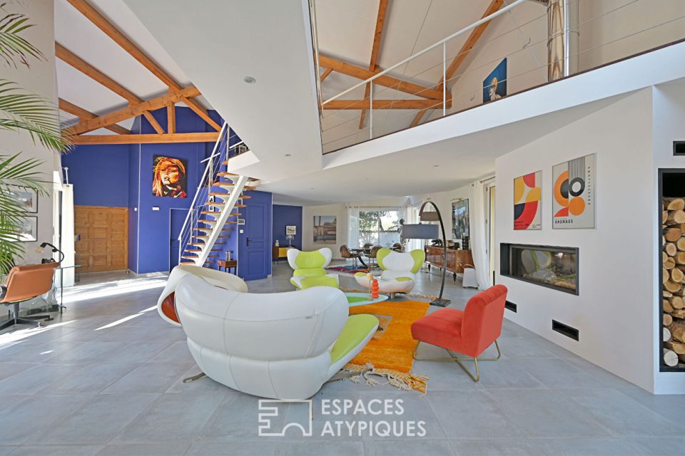 Villa d'architecte à l'esprit loft proche Uzès