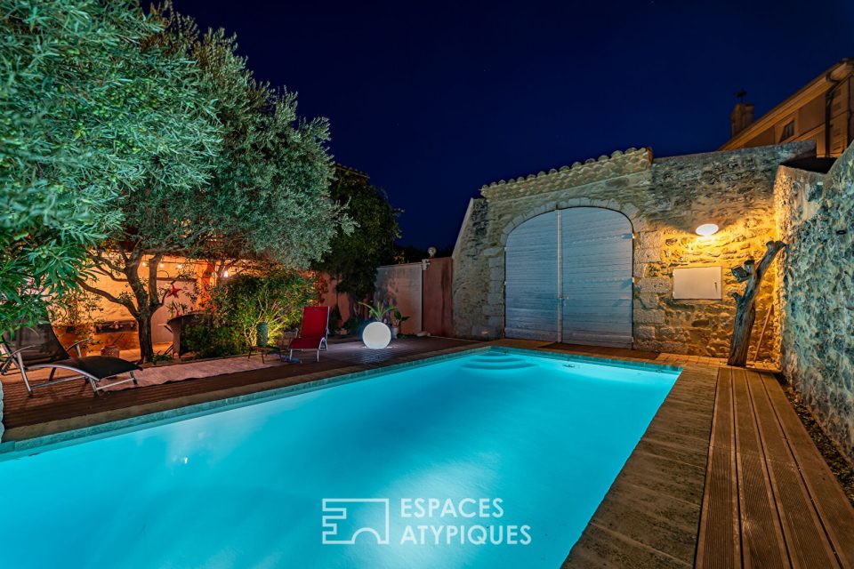 Maison de charme avec jardin et piscine à 7km d'Uzès