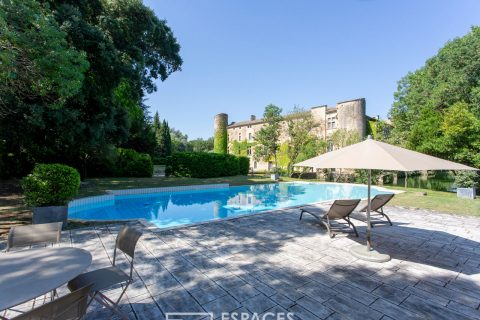 Apartment in a 12th century castle with swimming pool