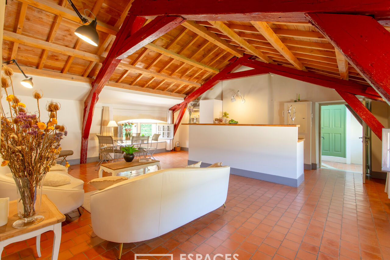 Apartment in a 12th century castle with swimming pool