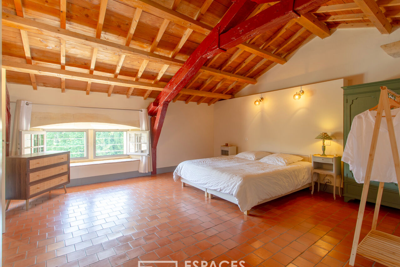 Apartment in a 12th century castle with swimming pool