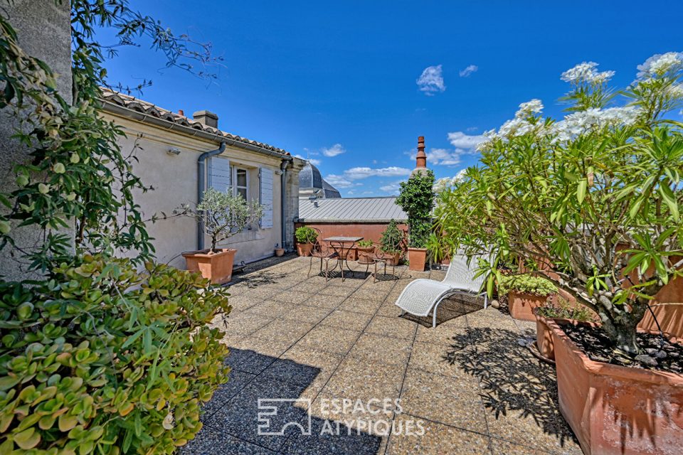 Appartement avec terrasse de 100 m² sans vis-à-vis, dernier étage, Quartier Feuchères