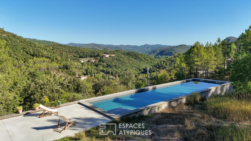Architecture contemporaine et vue exceptionnelle