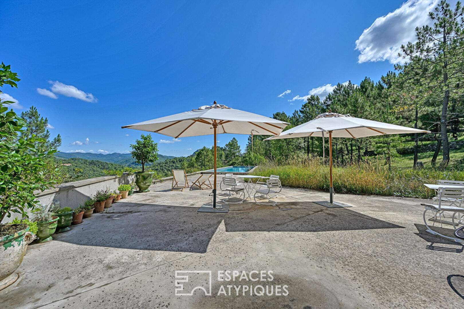 Contemporary architecture and exceptional view