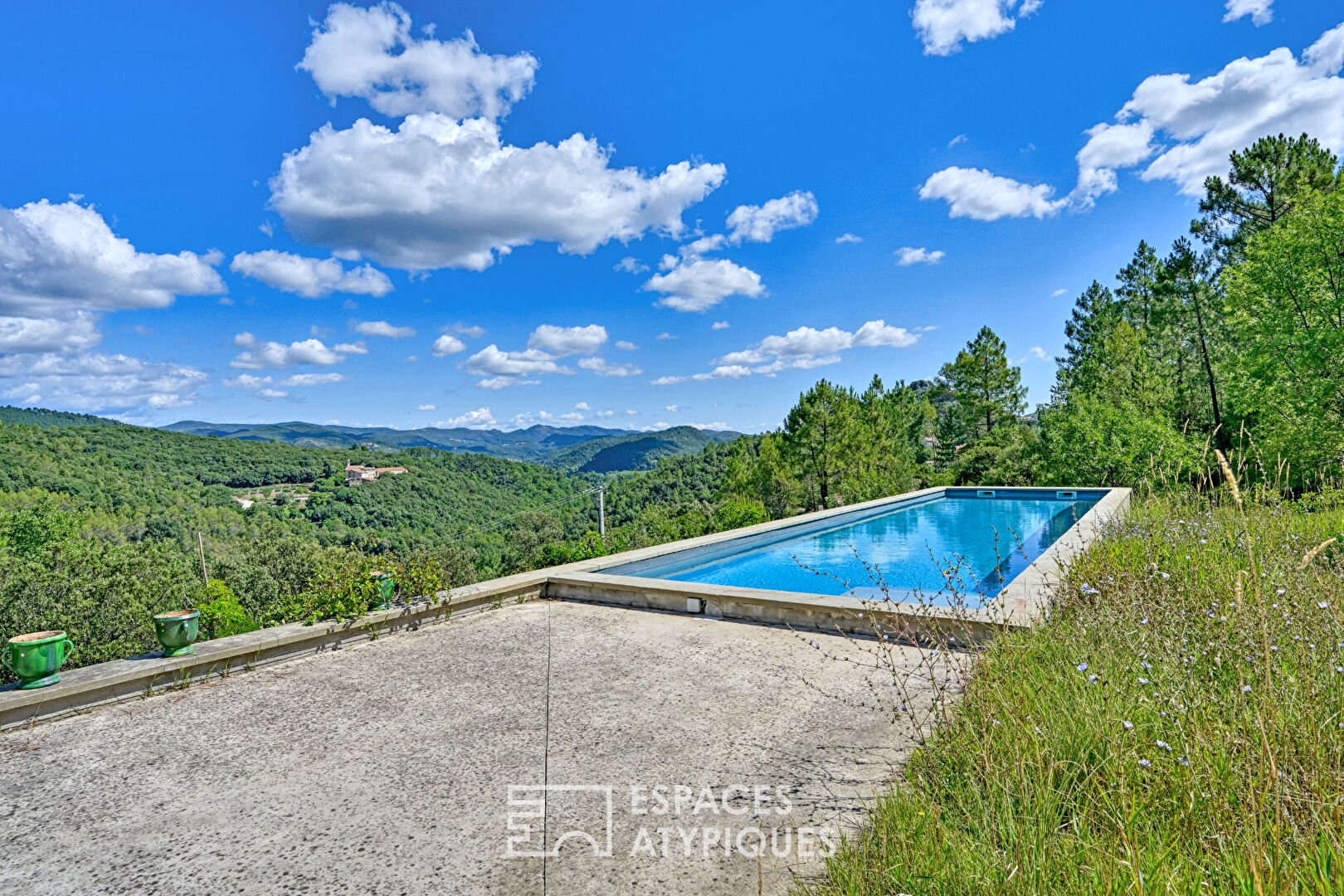 Contemporary architecture and exceptional view