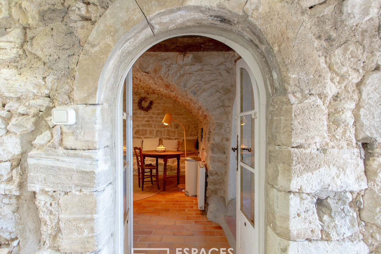 Charming village house with pond near Uzès