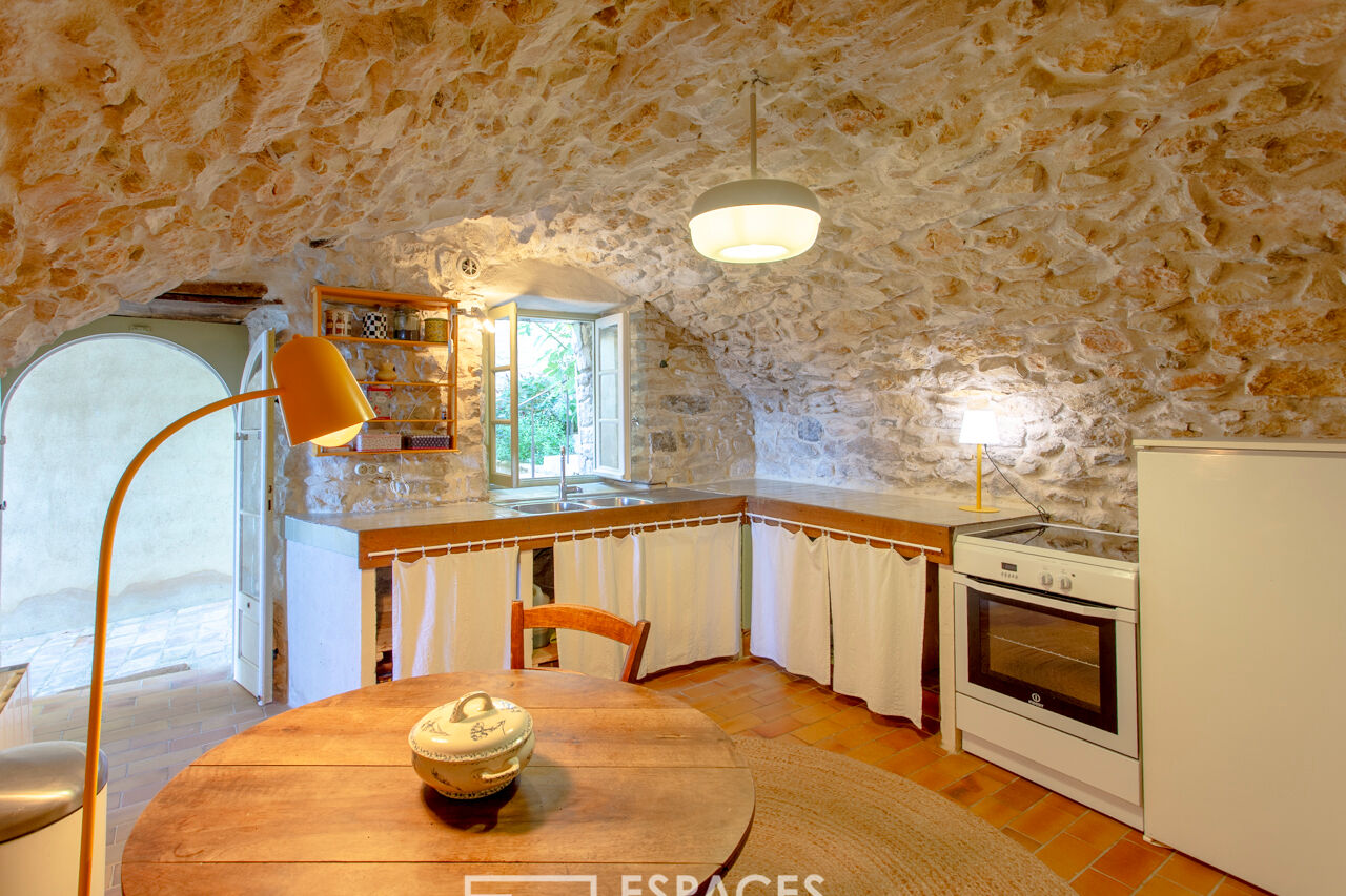 Charming village house with pond near Uzès