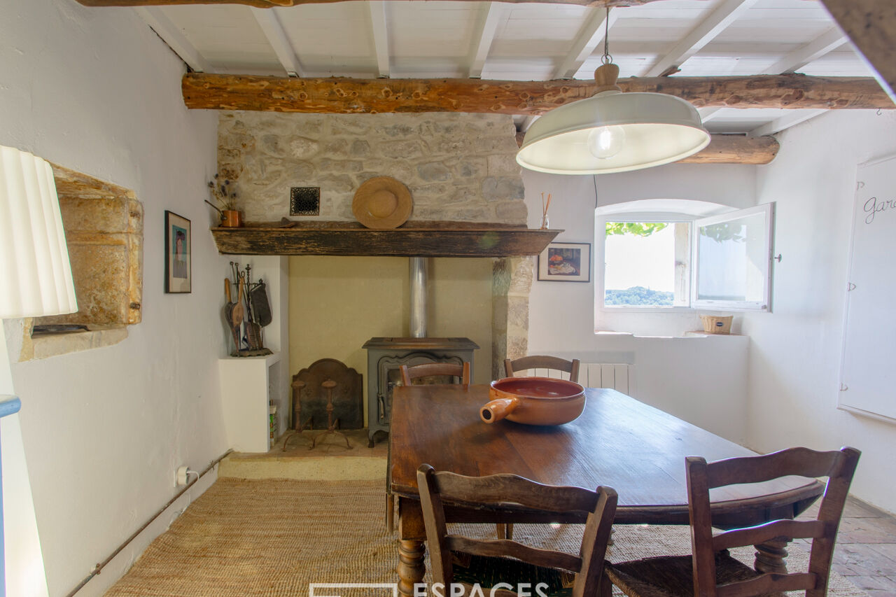 Charming village house with pond near Uzès