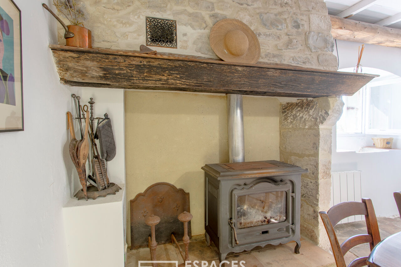 Charming village house with pond near Uzès
