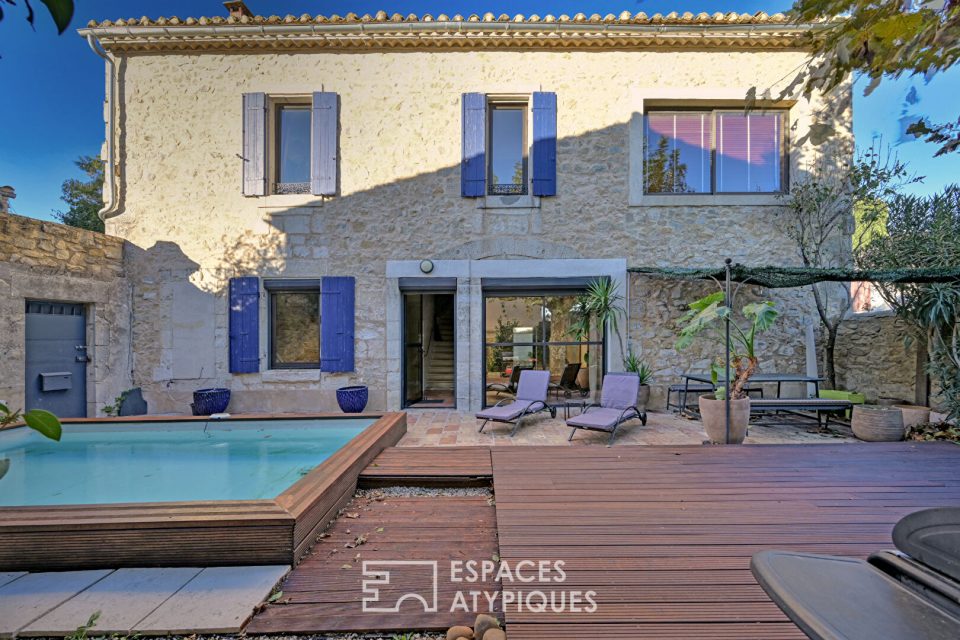 Mas à l'esprit artistique et bohème - 15 km de Nîmes