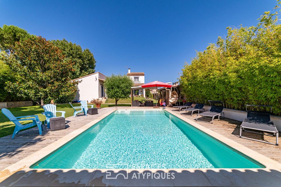 Belle villa provençale avec piscine et jardin paysager