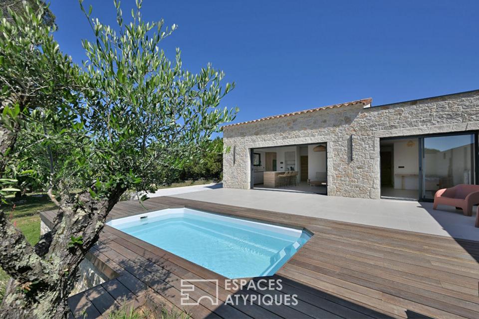 Maison contemporaine avec piscine proche Uzès