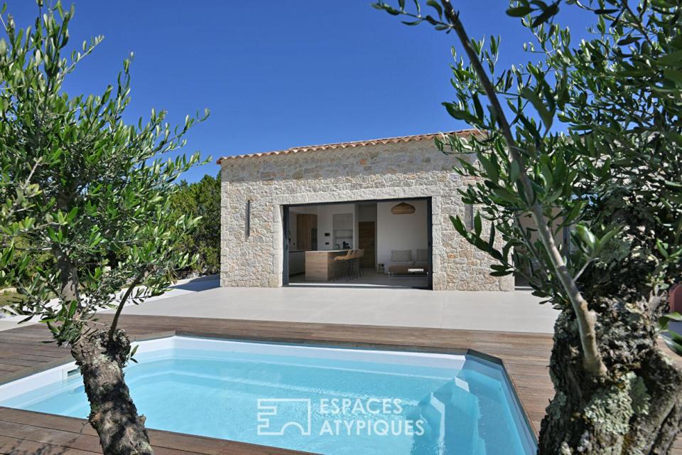Maison contemporaine avec piscine proche Uzès