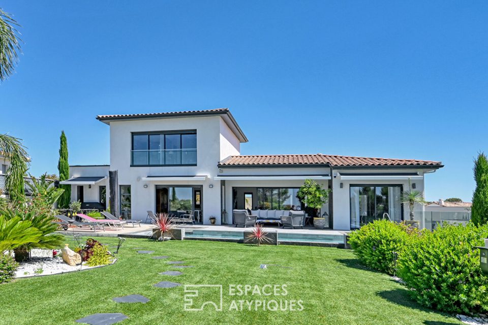 L'Horizon Suspendu - villa lumière, design et vue nature