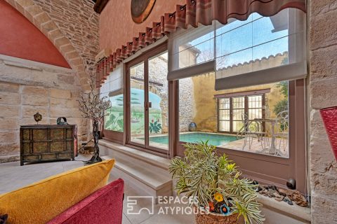 L&rsquo;élégance d&rsquo;un ancien chai: Volumes cathédrale et bassin romain