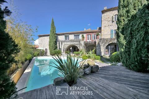 Magnanerie et bergerie à fort potentiel avec jardin et piscine