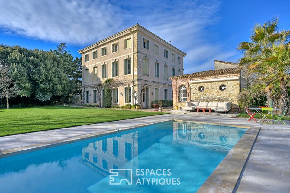 Hôtel particulier du XVIII siècle avec jardin et piscine