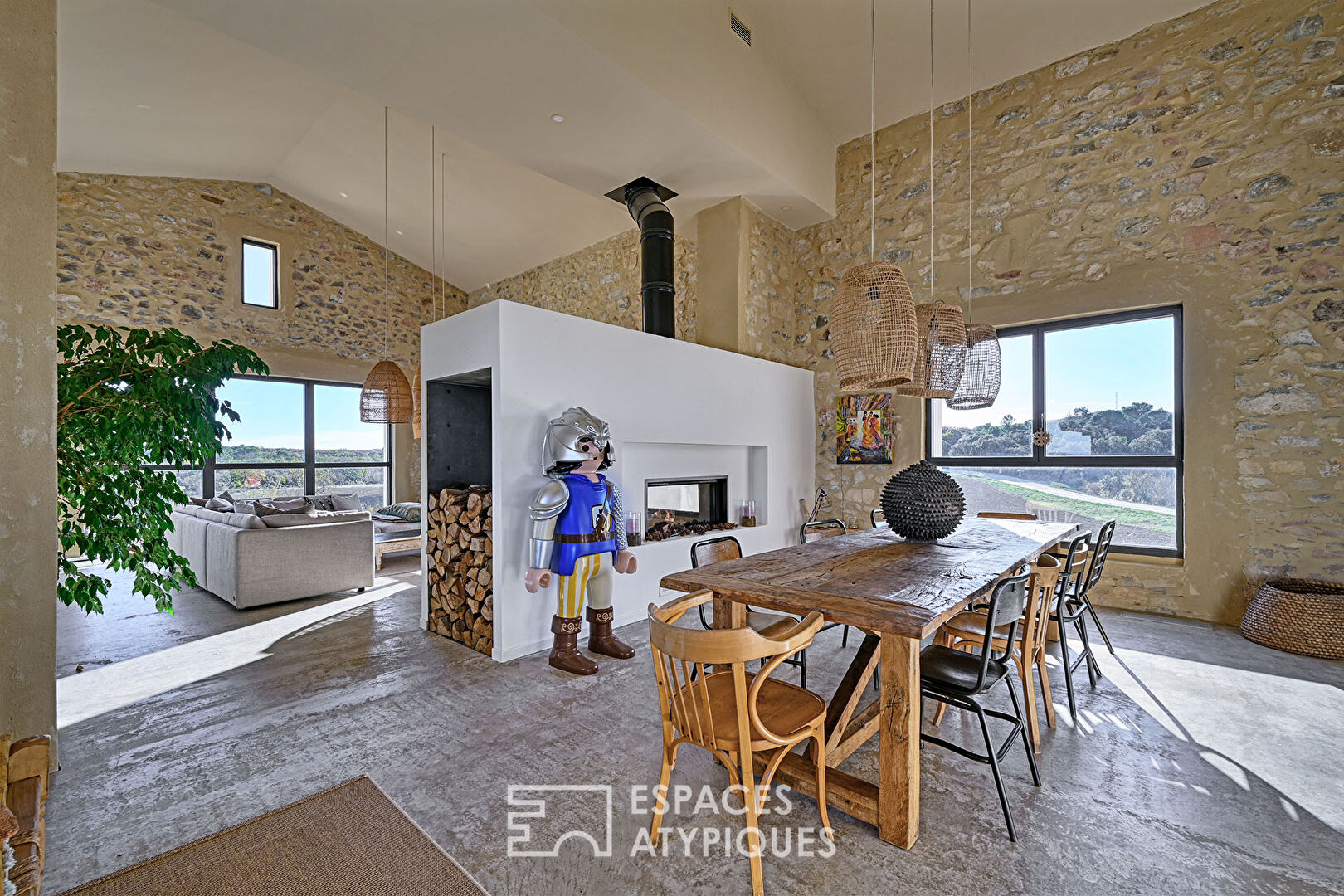 Sublime renovated loft-style sheepfold with view