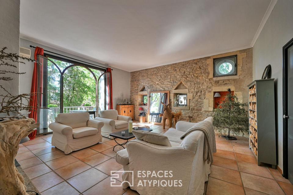 Appartement lumineux avec extérieur en coeur de village