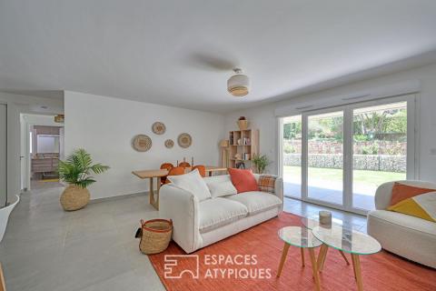 Appartement P3 avec jardin, garages et ascenseur quartier Camplanier