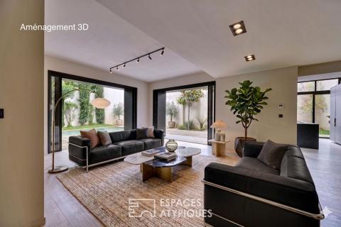 Maison d&rsquo;architecte contemporaine avec piscine et garage