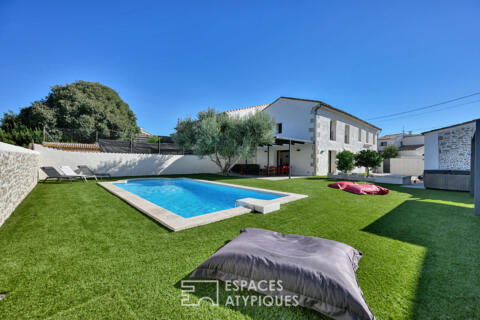 Mas de ville avec piscine et spa