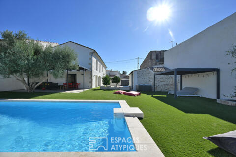 Mas de ville avec piscine et spa