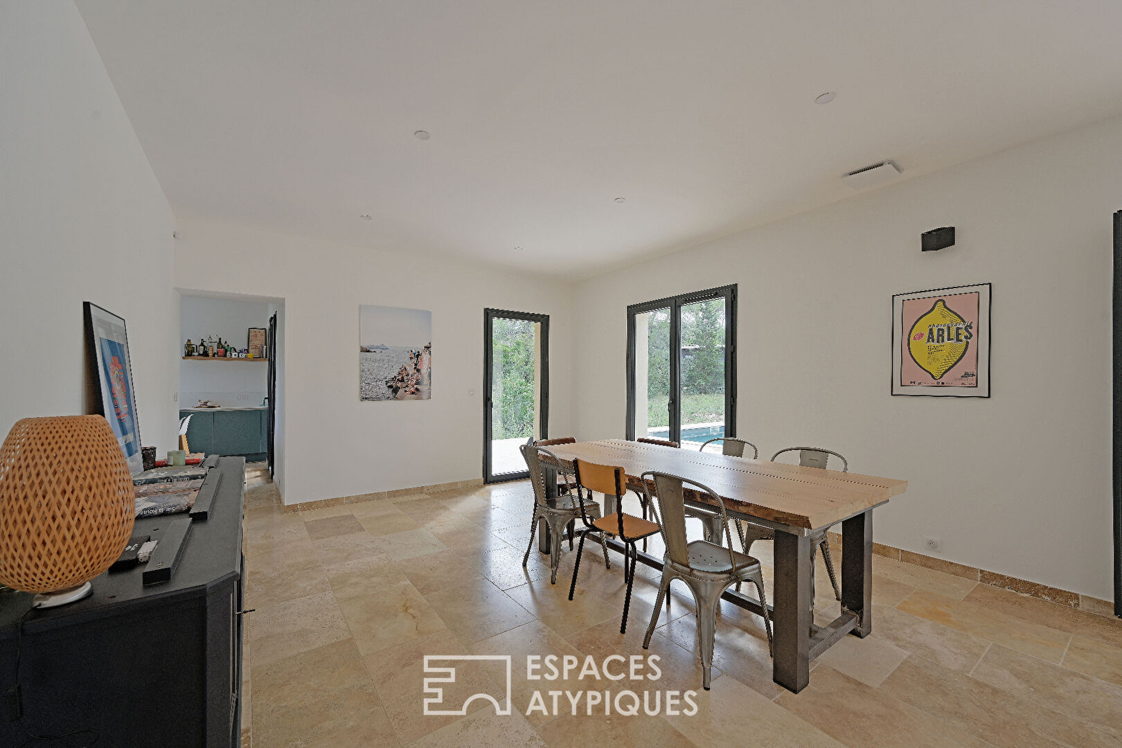 Contemporary country house with swimming pool and tiny house in the heart of nature