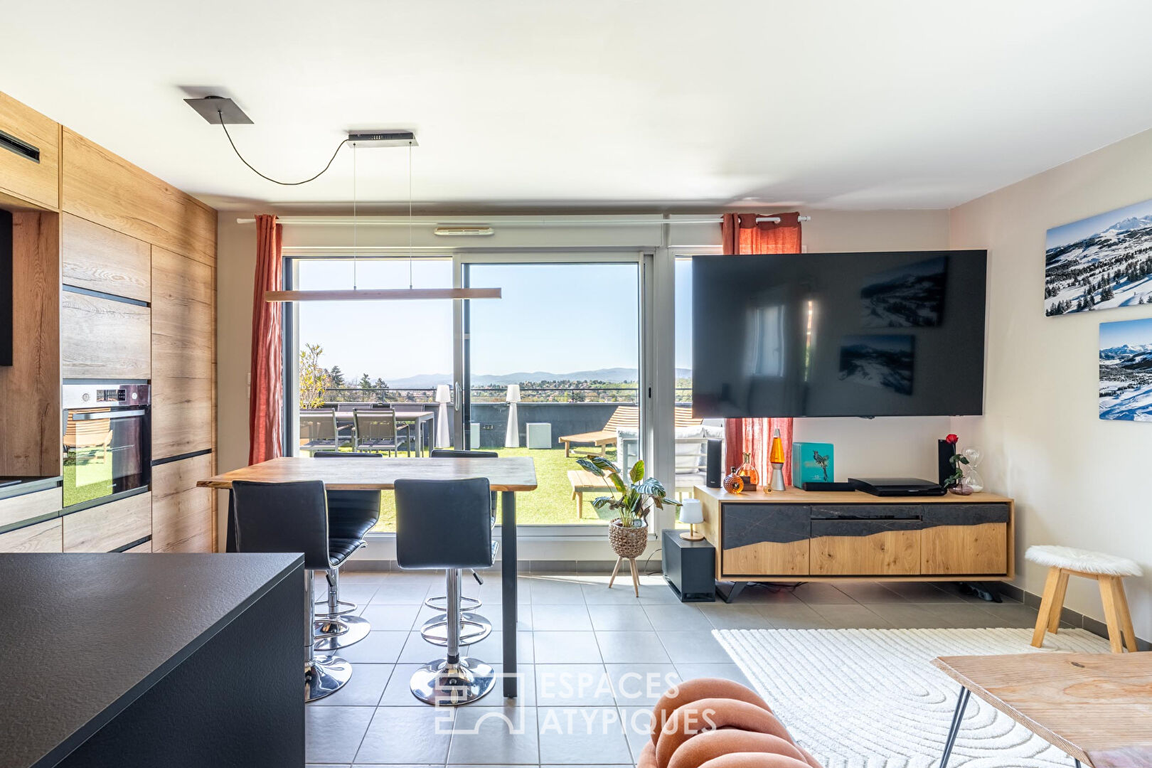 T3 avec terrasses plein sud et garage