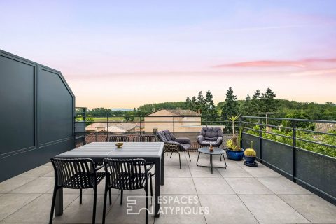 Charmante maison neuve en duplex avec terrasse et stationnement