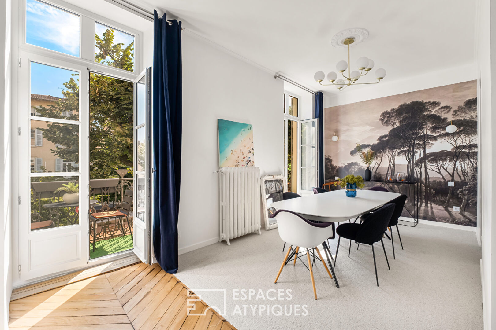 Appartement ancien rénové avec balcon