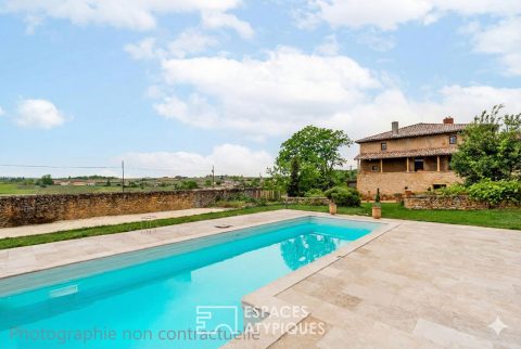 Propriété d’Exception en pierres dorées avec Gîtes, Chambres d’Hôtes et Vignes