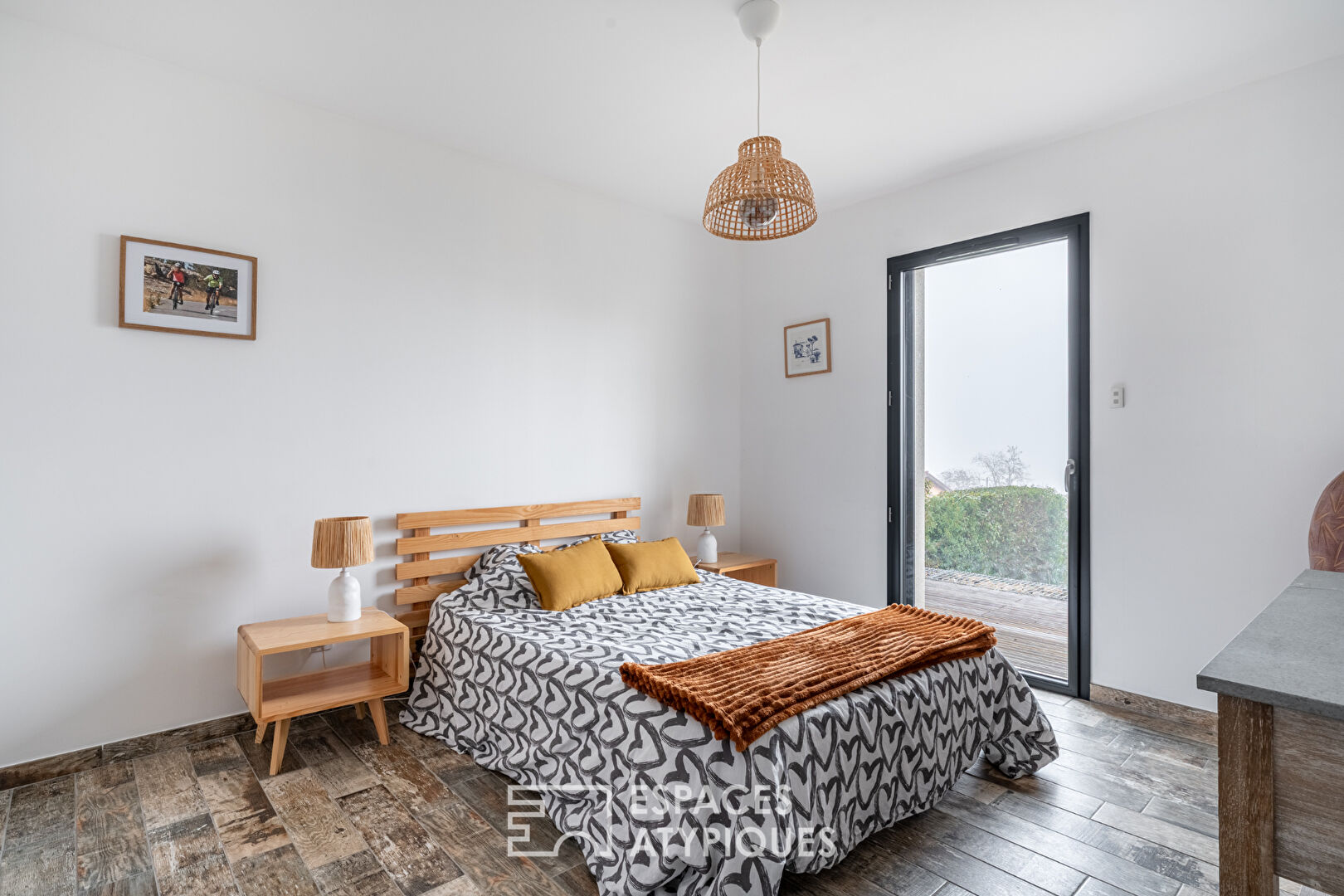 Maison contemporaine avec vue sur le Mont-Blanc