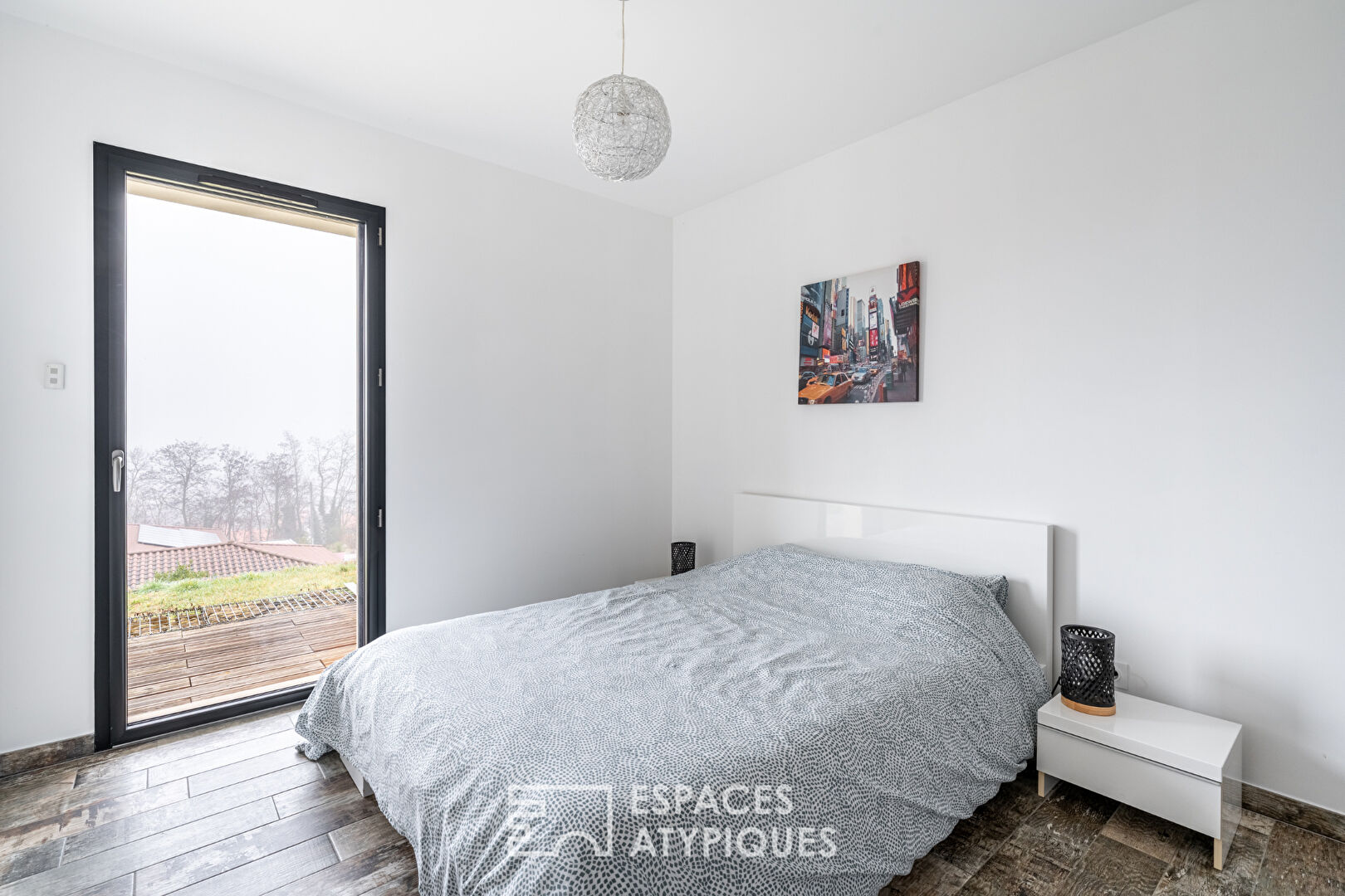 Maison contemporaine avec vue sur le Mont-Blanc