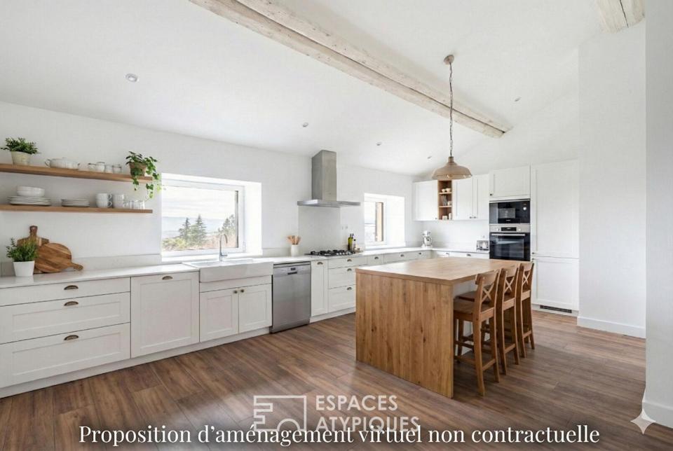 Appartement rénové en dernier étage