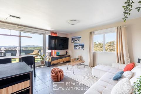 Dernier étage avec terrasse plein sud et garage